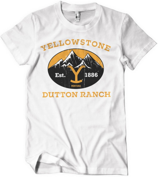 Yellowstone Dutton Ranch Montana Est. 1883 T-Shirt White