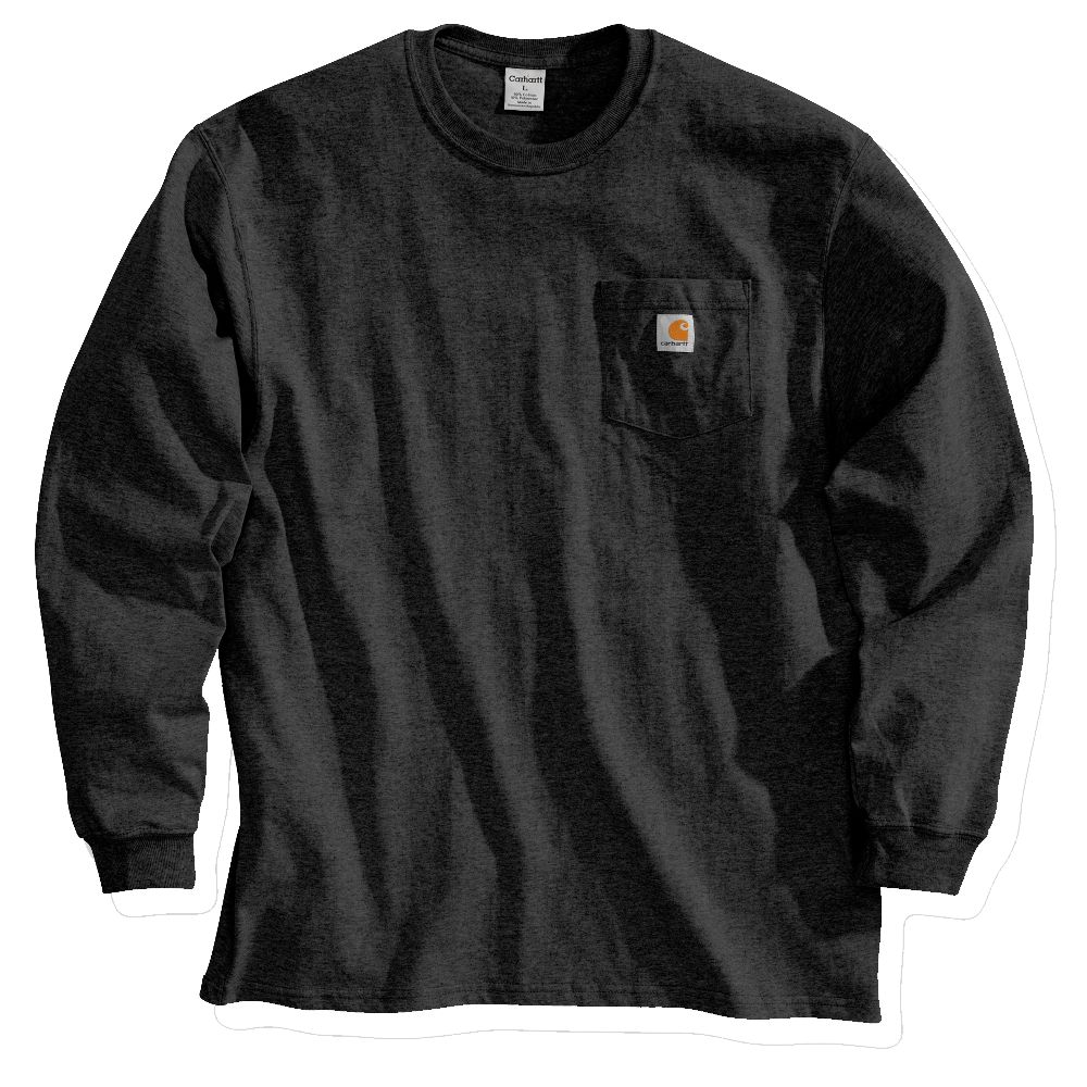 Carhartt Longsleeve Workwear Pocket T-Shirt L/S Schwarz - Herren / Unisex