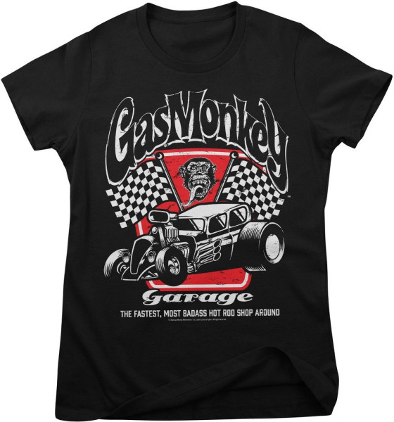 Gas Monkey Garage T-Shirt Badass Girly Tee GMG-5-GMG011-H96-12