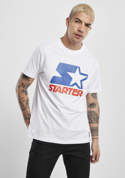 Starter Black Label T-Shirt Starter Two Color Logo Tee White