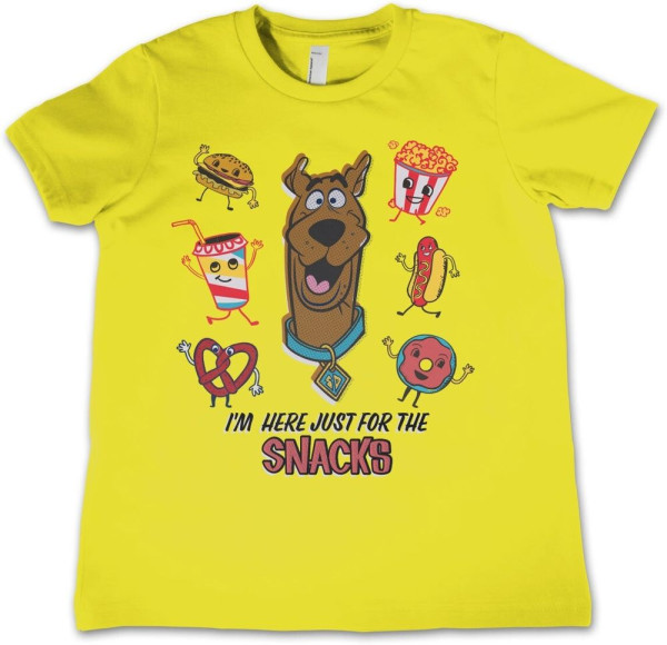 Scooby-Doo T-Shirt I'M Here Just For The Snacks Kids T-Shirt WB-12-SBD008-DTF033