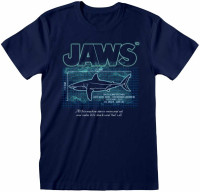 Jaws - Great White Info (Unisex Navy T-Shirt) T-Shirt Jaws - Great White Info (Unisex Navy T-Shirt) T-Shirt