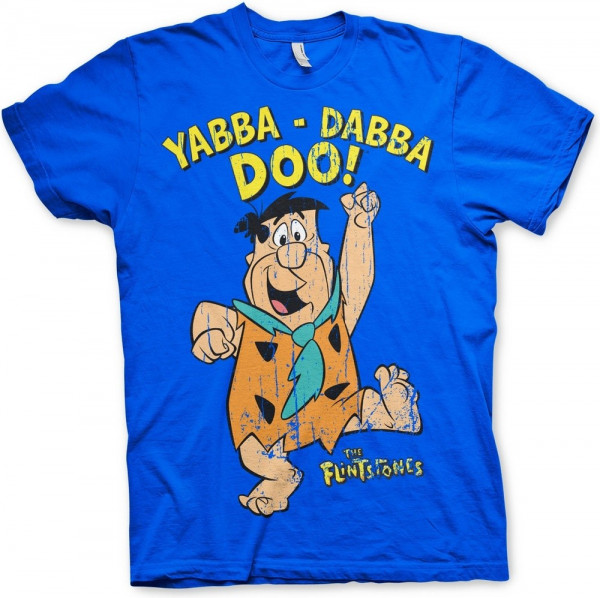 The Flintstones Yabba-Dabba-Doo T-Shirt Blue