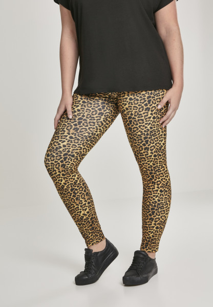 Urban Classics Damen Leggings Ladies Pattern Leggings Leo