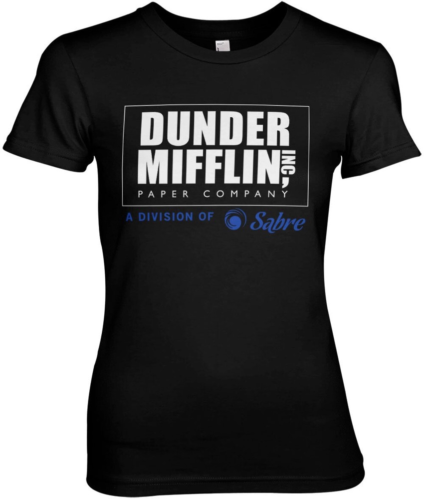 The Office Dunder Mifflin Division of Sabre Girly Tee Damen T-Shirt Schwarz - Damen