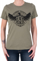 OCC Orange County Choppers Female Shirt Eagle Green