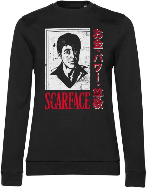 Scarface - Japanese Girly Damen Sweatshirt Sweatshirt Black