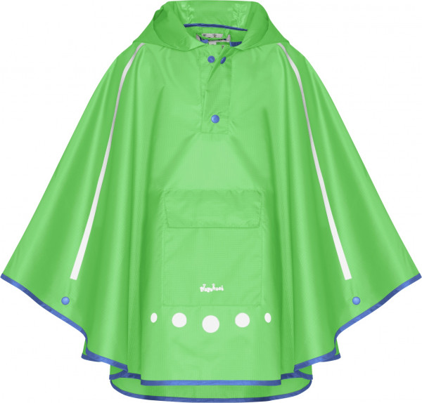 Playshoes Kinder Regenponcho faltbar grün