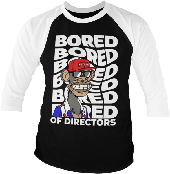 Bored of Directors Bored Baseball 3/4 Sleeve Tee Longsleeves White/Black