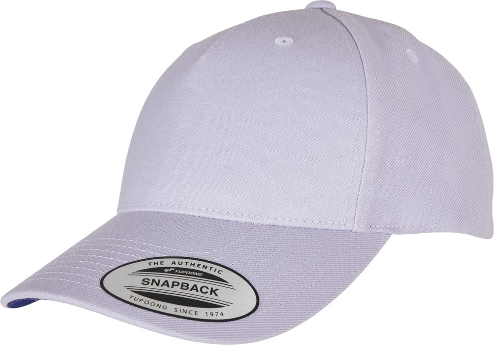 Flexfit YP Classics 5-Panel Premium Curved Visor Snapback Cap Light Purple - Herren / Unisex