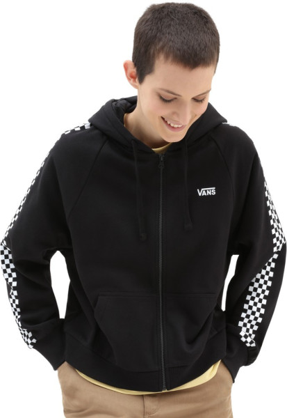 Vans Damen Sweatshirt Funniest Times Ls Zip Hoodie Black