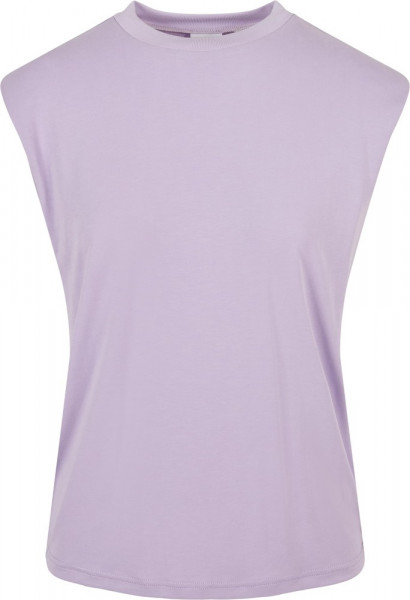 Urban Classics Modal Lifestyle Tops | T-Shirts Damen | Ladies | Lilac / Tank Women Padded Shoulder