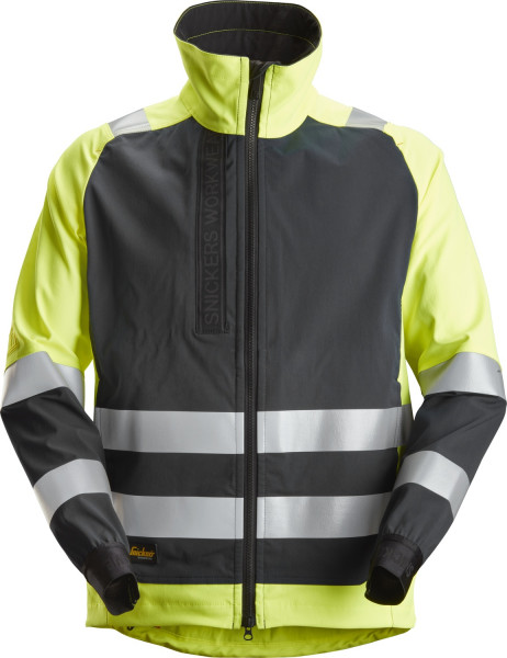 Snickers Workwear AllroundWork, High-Vis ungefütterte Arbeitsjacke Hi-Vis Gelb/Schwarz