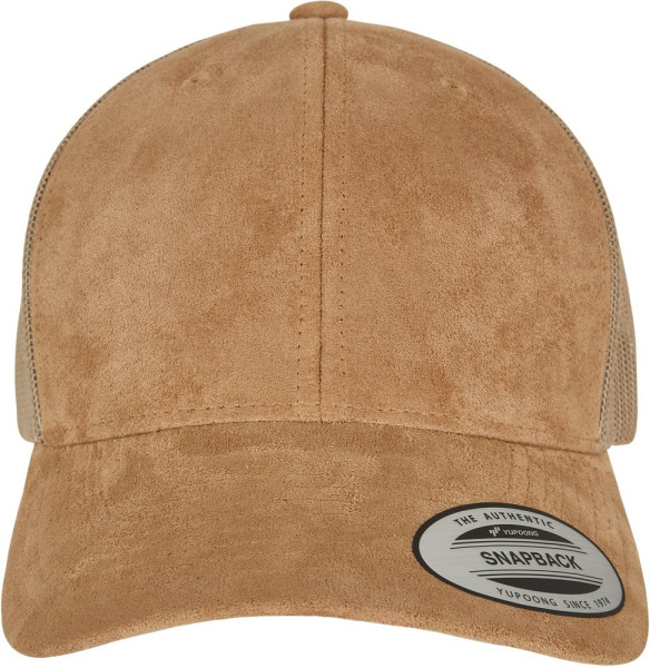 Flexfit Suede Leather Trucker Cap