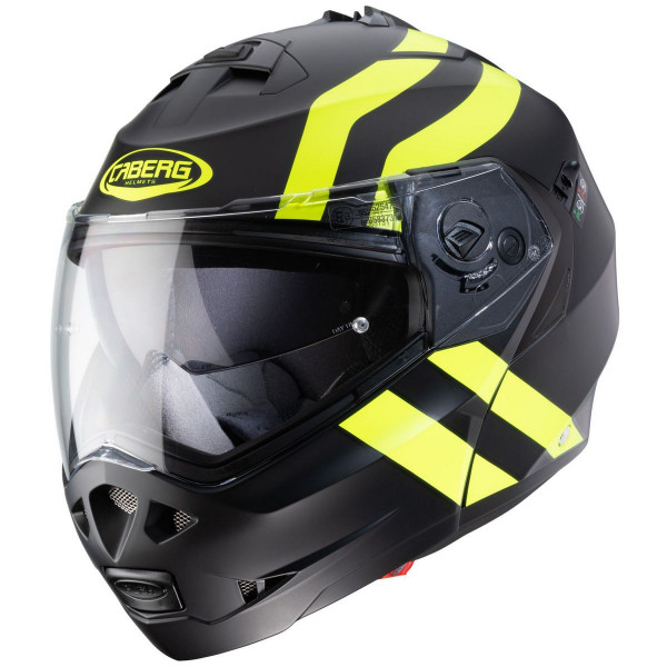 Caberg Motorrad Klapphelm Duke II Superlegend Matt Schwarz/Fluo-Gelb