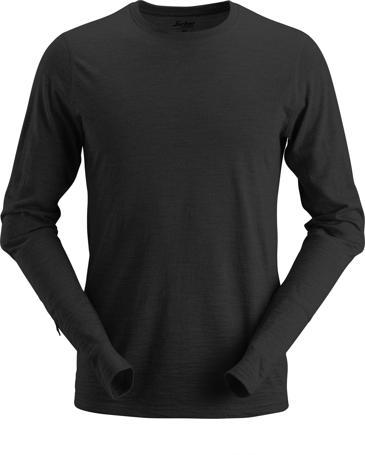 Snickers Workwear AllroundWork Wool langarm Woll-T-Shirt schwarz - Herren / Unisex