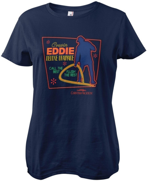 Bored of Directors Cousin Eddie Deluxe Drainage Girly Tee Damen T-Shirt Navy