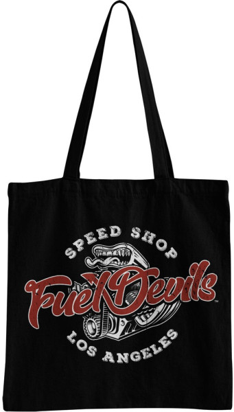 Fuel Devils Speed Shop Tote Bag Tragetasche Black