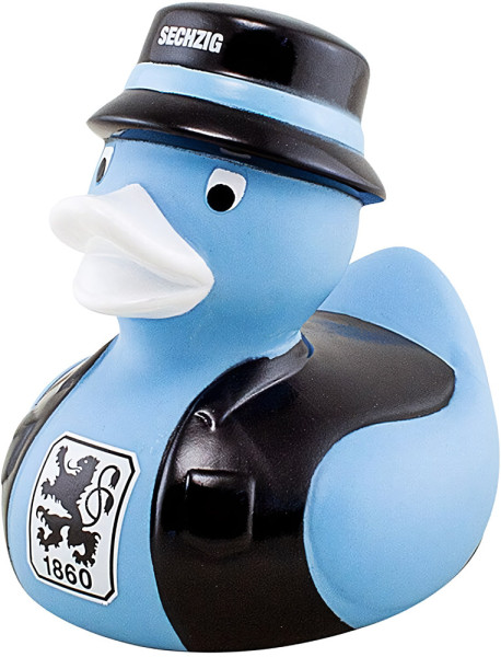 TSV 1860 München Badeente Fischerhut Fußball Weiß/Blau