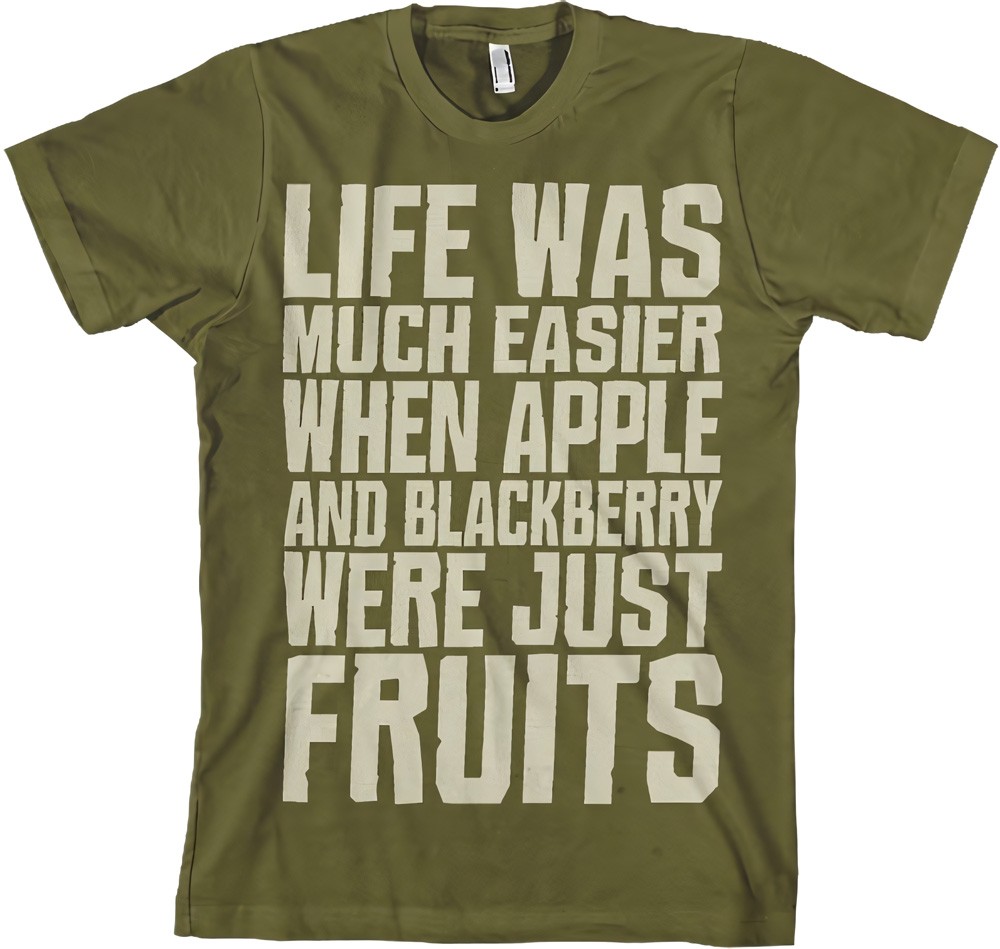 Hybris Life Was Easier... T-Shirt Olive - Herren / Unisex