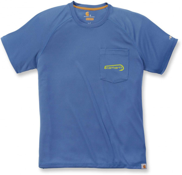 Carhartt Herren T-Shirt Fishing T-Shirt S/S Inf. Blue Heather