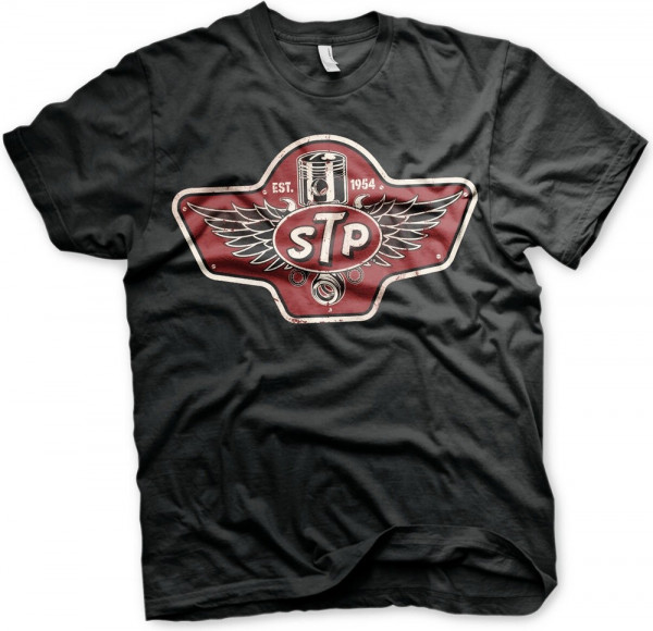 STP Piston Emblem T-Shirt Black