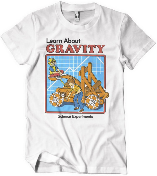 Steven Rhodes Learn About Gravity T-Shirt White