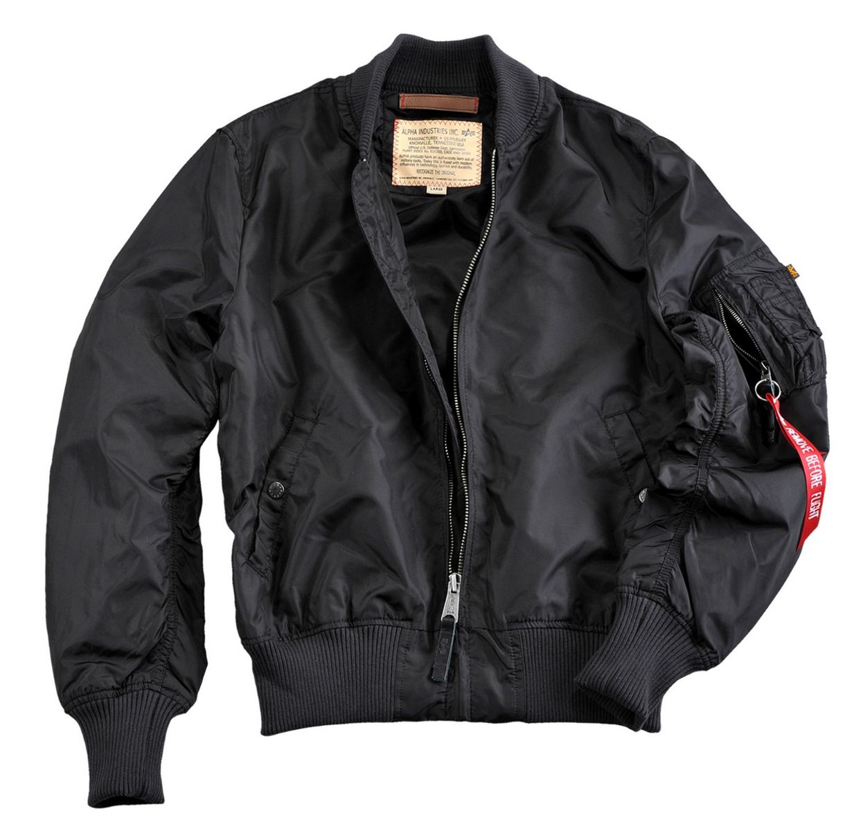Alpha Industries Flight Jacket Men Black Jackets Men