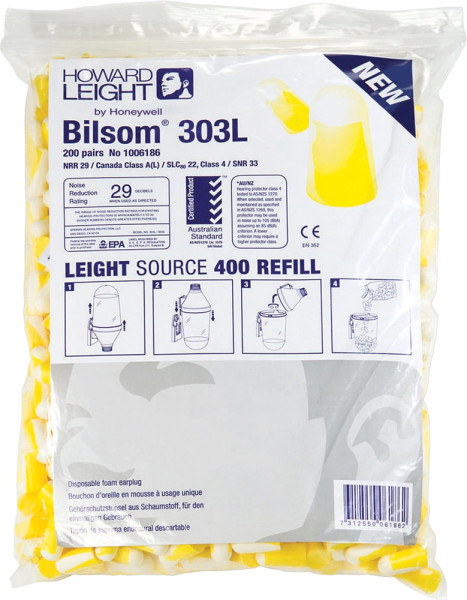 Honeywell Nachfüllpackung für Leight® Source 400 Gehörschutzspender (1006186) Bilsom 303 L Nachfüllp