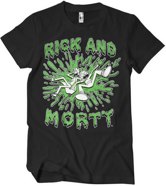 Rick And Morty Splash T-Shirt Black