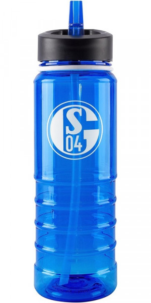 FC Schalke 04 S04 Trinkflasche Fußball Königsblau/Gefrostet
