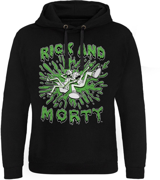 Rick And Morty Splash Epic Hoodie Black
