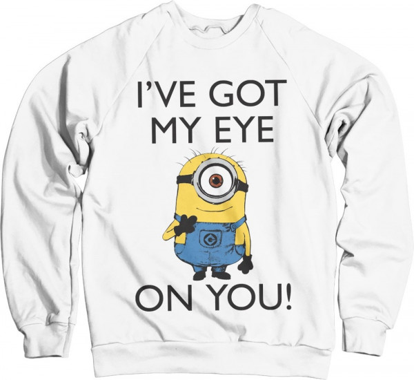 Minions I Got My Eye On You Sweatshirt White