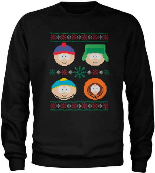 South Park Pullover 8-bit Christmas Pattern Sweatshirt MTV-3-SP026