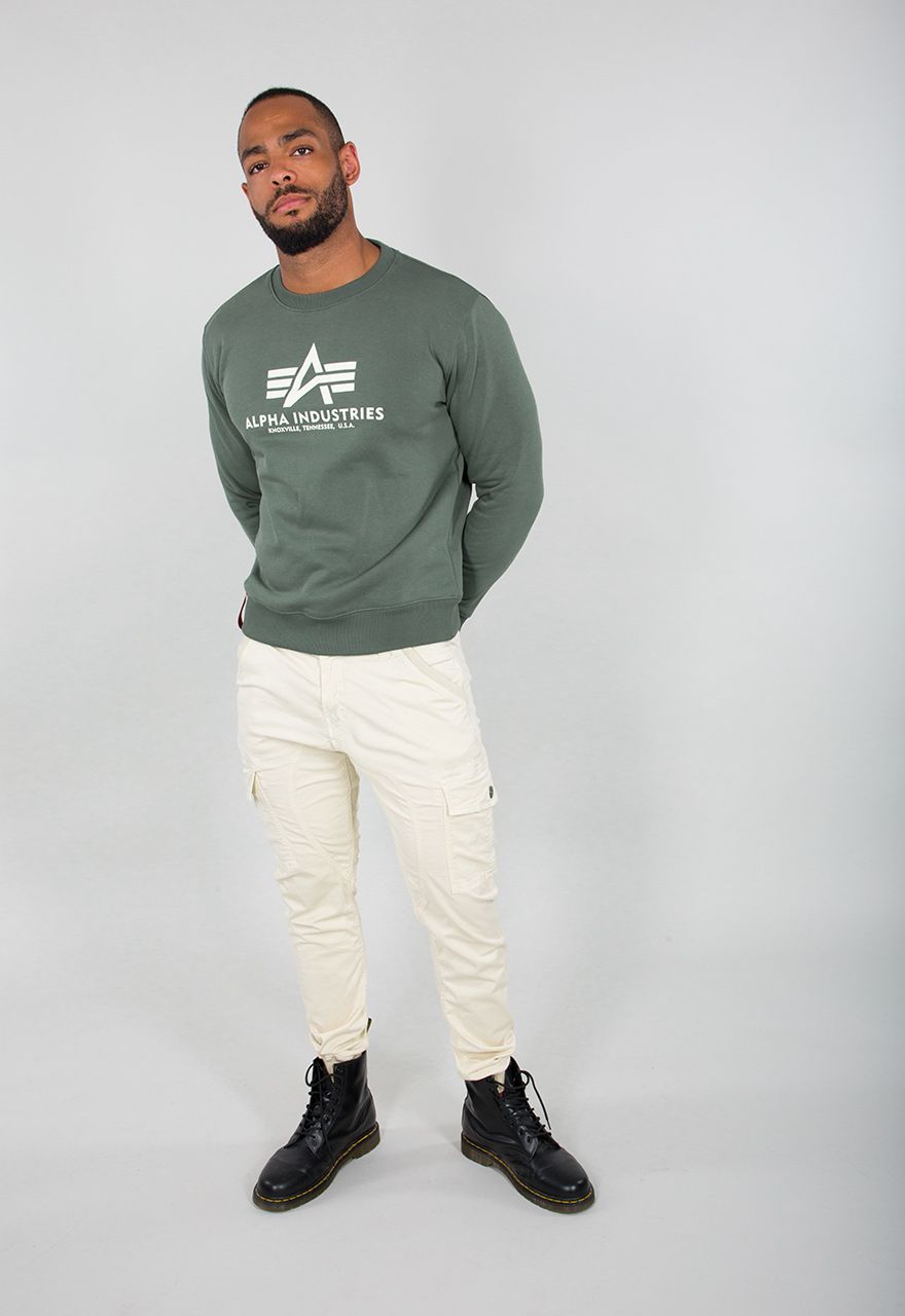 Sweatshirts Hoodies / Alpha Green Hoodies Vintage Men | | Industries Lifestyle | / Sweater Basic Sweatshirts