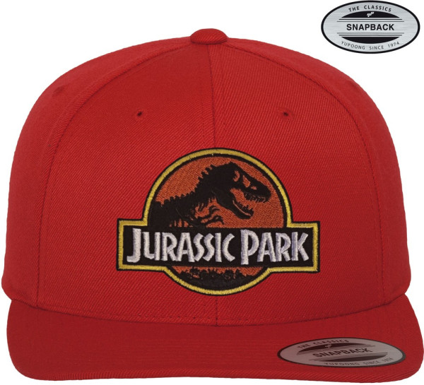 Jurassic Park Premium Snapback Cap Red