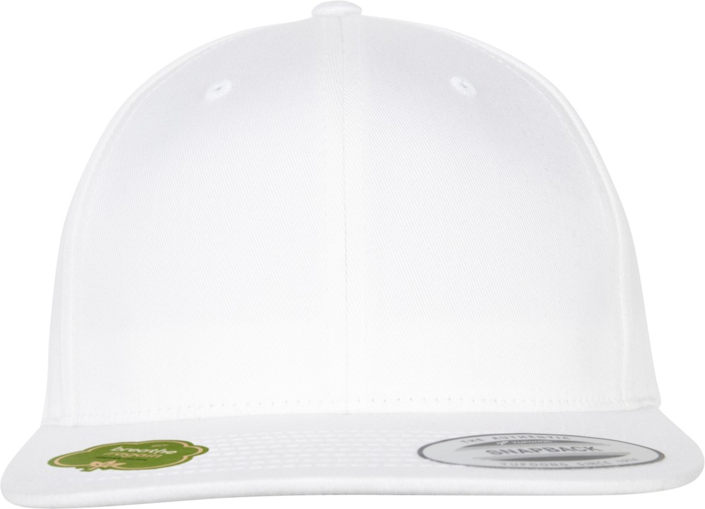 Flexfit Cap Organic Cotton Snapback Weiß - Herren / Unisex