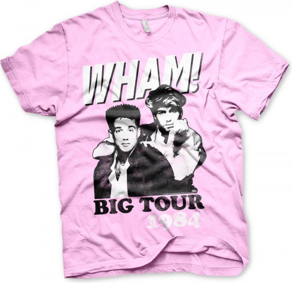 Wham! Big Tour 1984 T-Shirt Pink
