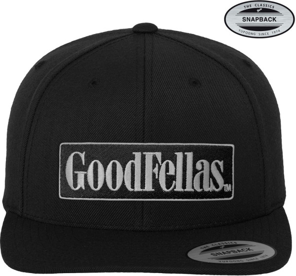 Goodfellas Logo Premium Snapback Cap Black