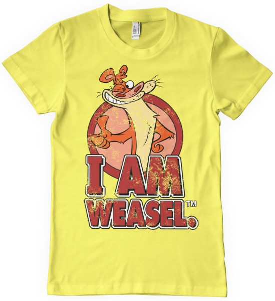 I Am Weasel T-Shirt Yellow