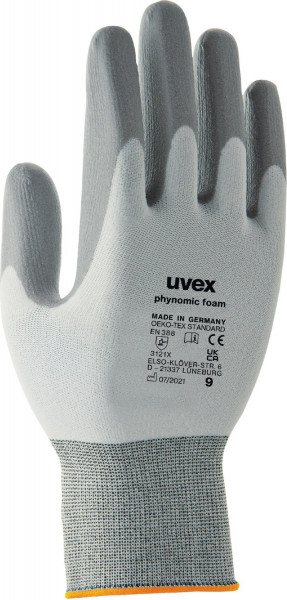 Uvex Schutzhandschuhe Phynomic Foam 60050 (60050) 10 Paar
