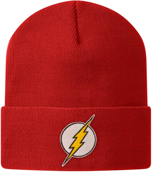 The Flash Patch Beanie Mütze Red