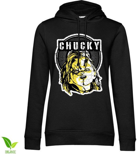Chucky Cracked Girls Hoodie Damen Black