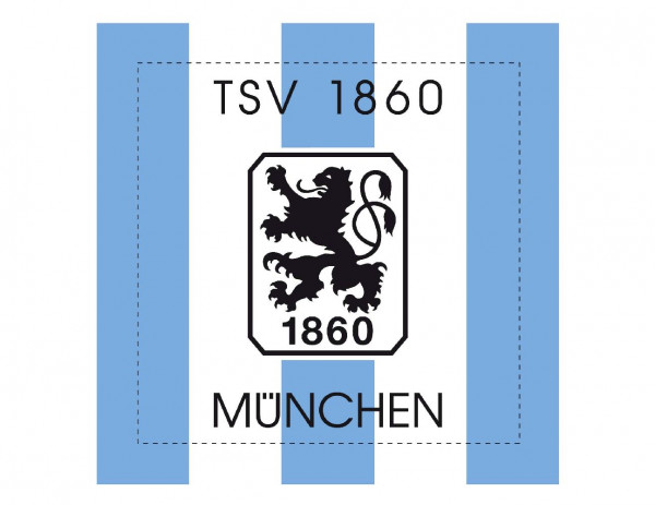 TSV 1860 München Klappkissen Stripes Fussball