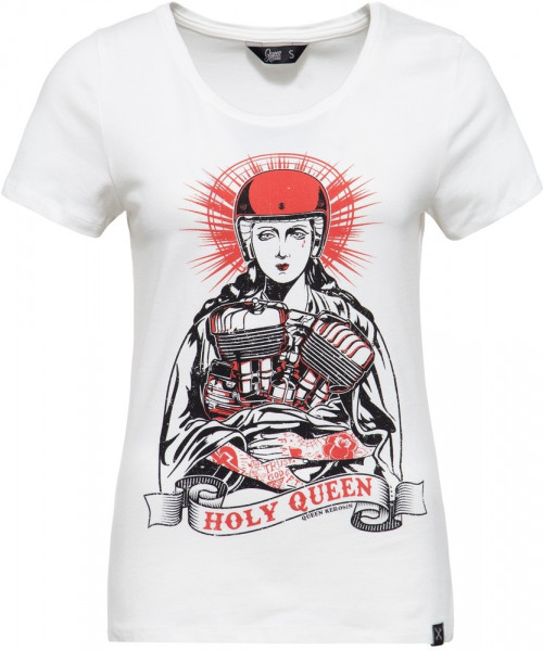 Queen Kerosin Damen Printshirt mit Motiv in der Front QK4205357191 Offwhite