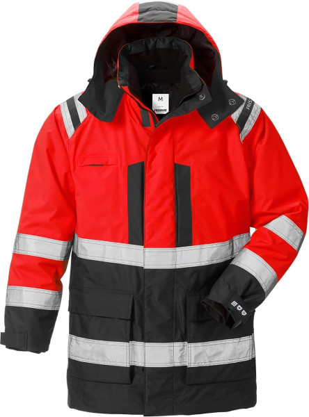 Fristads Warnschutz-Jacke High Vis Airtech® 3in1 Parka Kl. 3 4036 GTT Warnschutz-Rot/Schwarz