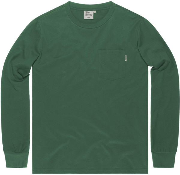 Vintage Industries Longsleeve Grant Pocket T-Shirt Long Sleeve Bright Green
