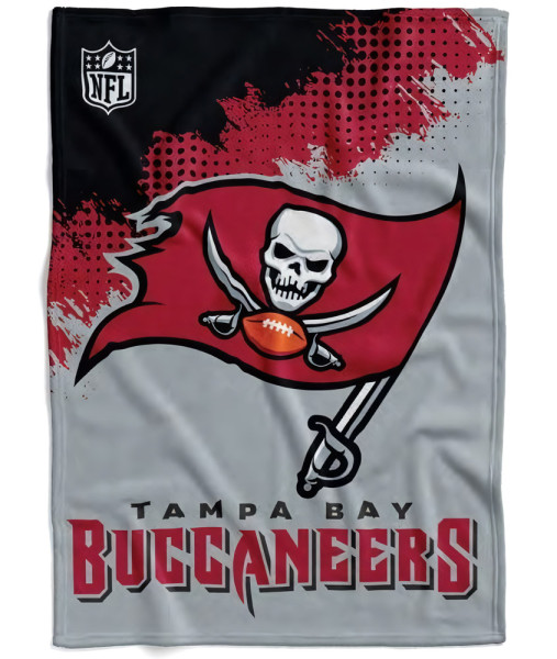 Tampa Bay Buccaneers Flannel Decke /Throw CORNER American Football NFL Rot-150x200cm