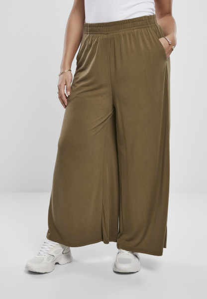 Urban Classics Women Trousers Ladies Modal Culotte Summerolive