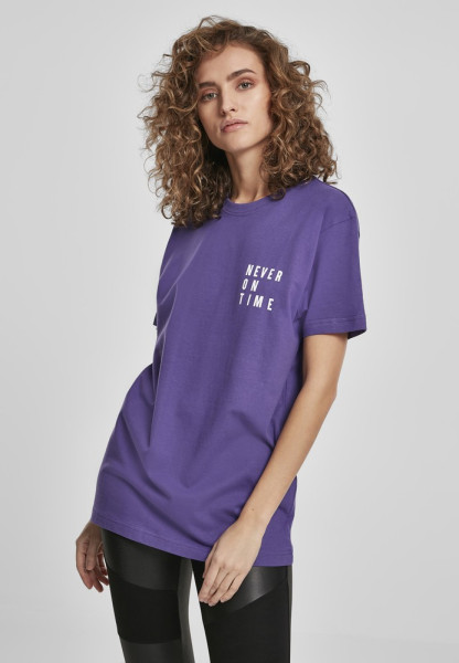 Mister Tee Damen T-Shirt Ladies Never On Time Tee